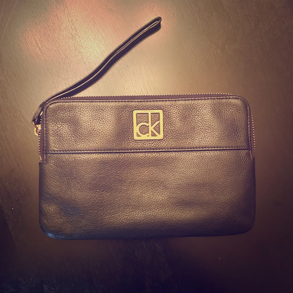 Calvin Klein Leather Clutch
